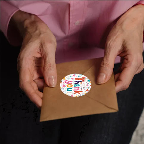 (5 Sheets) Thank You sticker Cute Party Gift Bag Label Sticker