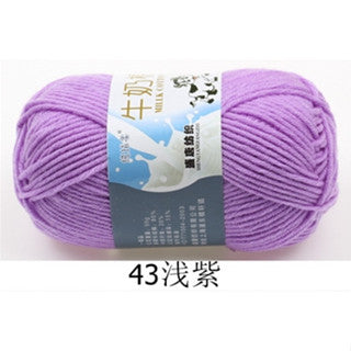 5ply | Smooth Milk Fiber Knitting Wool Crochet Yarn Milk Cotton 50g
