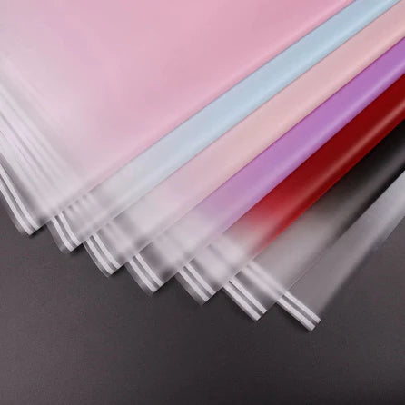 20pcs GRADIENT bouquet wrapper Flower Wrapping Paper Waterproof Gift Wrapper