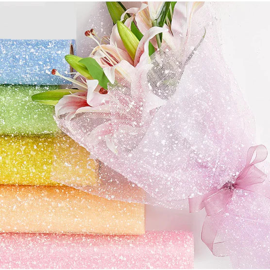 Snow Dot Gauze Bouquet Packaging Material Package Flower Paper Rose Snow Point Gauze