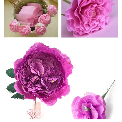 50x250cm | Crepe Paper Roll for Paper Flowers Arts Crafts DIY Party Decorations