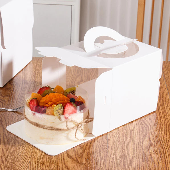 5pcs | Premium Sturdy Cake Box with handle and window (Cake Board Not Included)