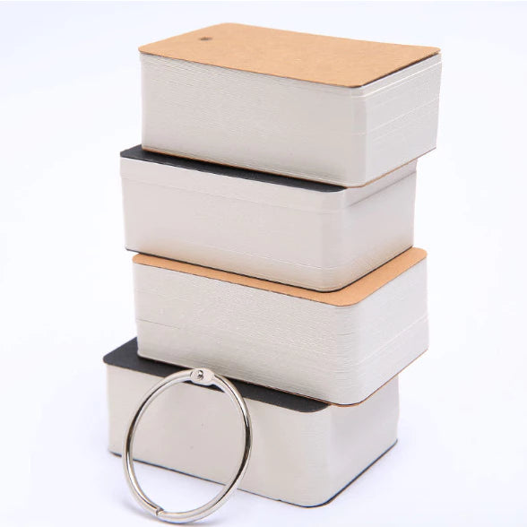 100 Pages Iron Ring Notepad Word Study Card Portable Memo Pad
