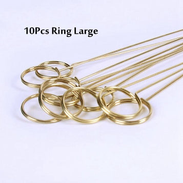 10pcs | Flower Bouquet Metal Card Holder / Photo Holder Golden color