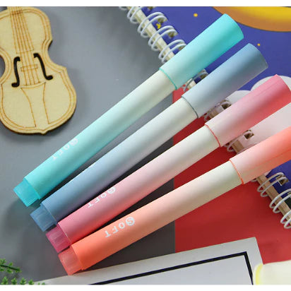 4pcs/pack | Sunrise Gradient color highlighter high-value color marker pen