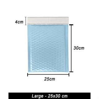 LIGHT BLUE | Bubble Mailer Plastic Padded Envelope Shipping Bag Packaging 1pc