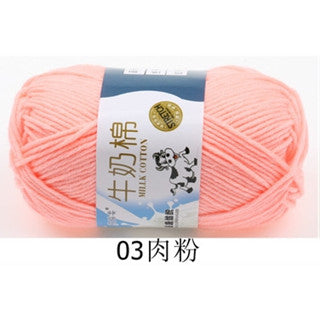 5ply | Smooth Milk Fiber Knitting Wool Crochet Yarn Milk Cotton 50g