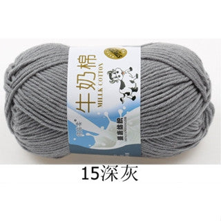 5ply | Smooth Milk Fiber Knitting Wool Crochet Yarn Milk Cotton 50g