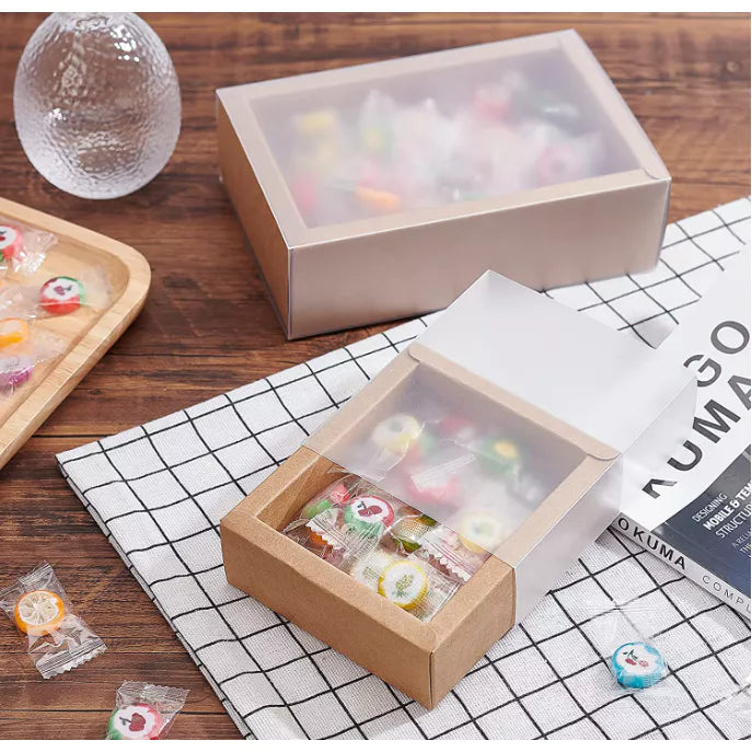 Transparent MATTE drawer box pvc matte gift box product packaging