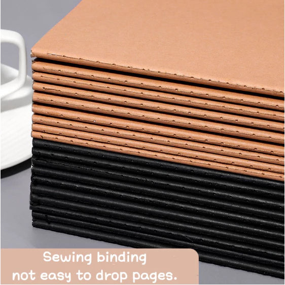 36 Sheets Notebook Black/Khaki Notebook Office School Supplies Stationery
