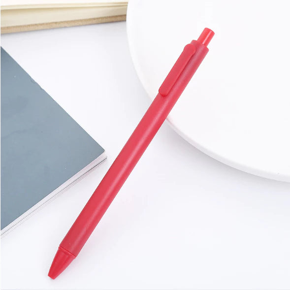 0.5MM Macaroon color gel pen simple pressing black pen student office stationery Pen