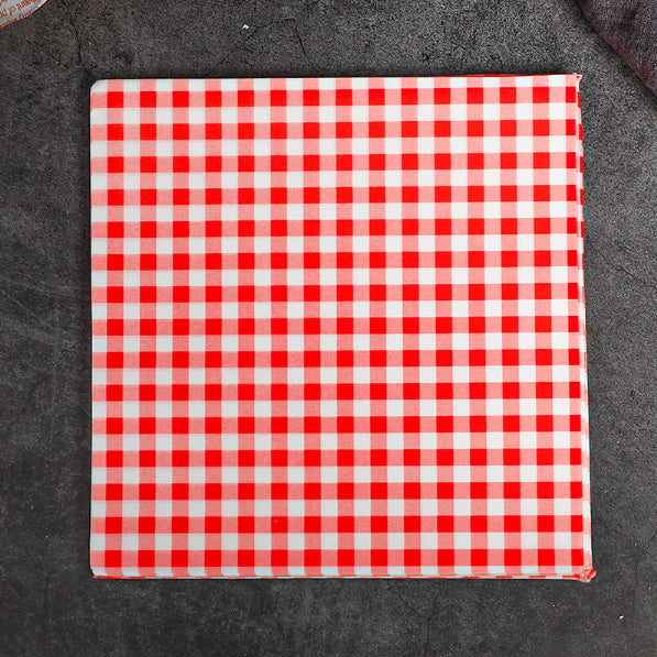 50 Sheets Packaging Pad Paper Bento Cake Box Hamburger Oil-proof Baking Tool 18*18cm