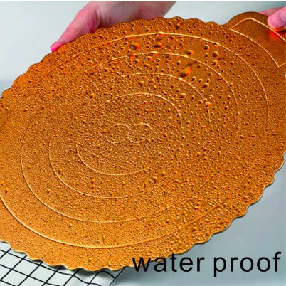 5pcs High Quality Cake Board 2mm Thick Round Square Gold White Cake Board