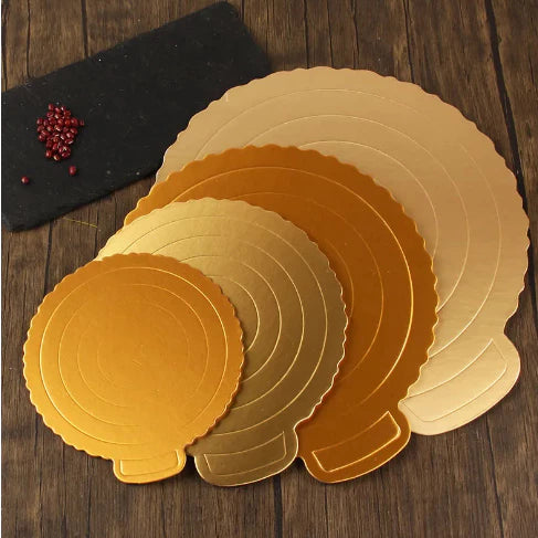 5pcs High Quality Cake Board 2mm Thick Round Square Gold White Cake Board