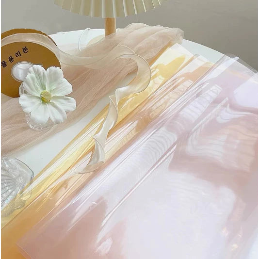 Colored Cleared Transparent Flower Wrappers Bouquet Wrapping paper