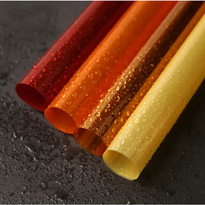 Colored Cleared Transparent Flower Wrappers Bouquet Wrapping paper
