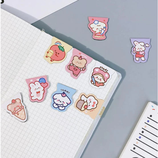 1pc RANDOM Cute Cartoon Clip Magnetic Stationery Bookmark