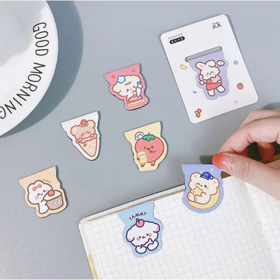 1pc RANDOM Cute Cartoon Clip Magnetic Stationery Bookmark