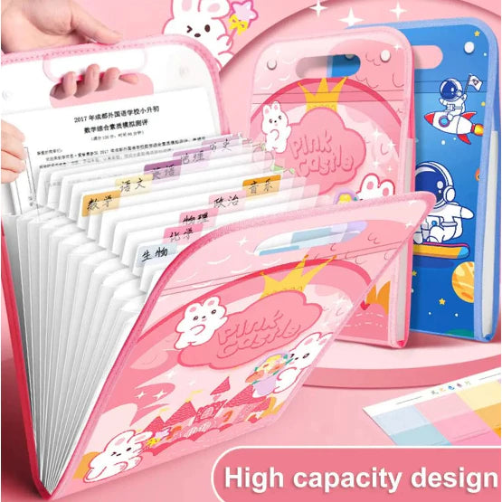 13 LAYER Folder File Organizer Expanding File Folder Clear Book Folder Organizer