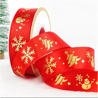 25 yards 2.5 cm Christmas Gift ribbon Wrapping merry christmas Gift satin Ribbon