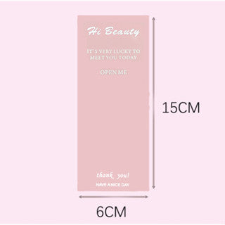 PINK Rectangular stickers gift box sealed sticker