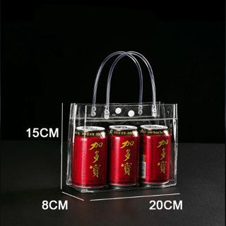 PVC/ Plastic Transparent Bag / Transparent Tote handbag gift Clear bag gift packaging bag