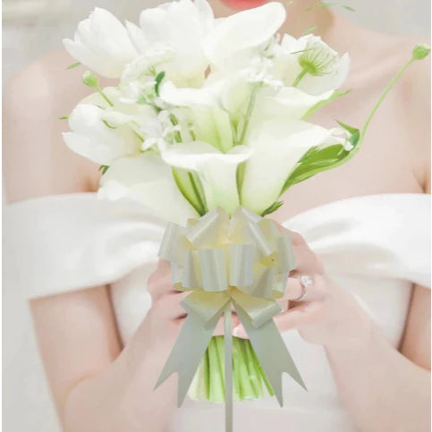 30Pcs Big Hand Pull Bows Gift Knot Ribbon DIY Wedding Gift Packaging Ribbons