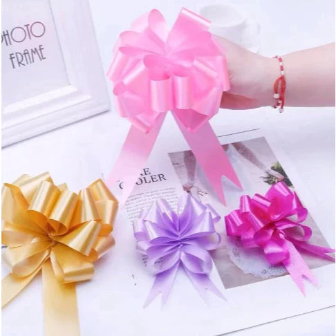 30Pcs Big Hand Pull Bows Gift Knot Ribbon DIY Wedding Gift Packaging Ribbons