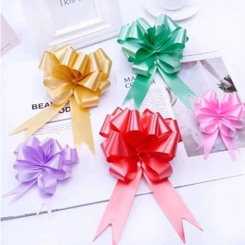 30Pcs Big Hand Pull Bows Gift Knot Ribbon DIY Wedding Gift Packaging Ribbons