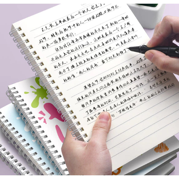 4pcs A5 LUCKY DAY Spiral Coil Notebook Binder Notebooks journal big Student notebook