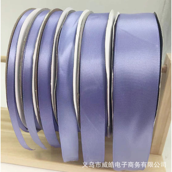 Light Purple 5 Yards High Quality Satin Ribbon High Quality (0.6cm, 2cm, 2.5cm, 5cm)