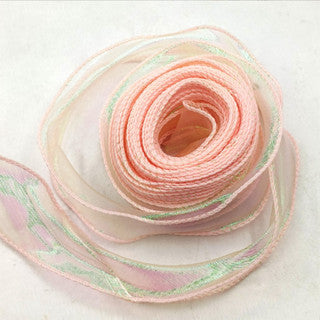 Fantasy fish tail yarn pleated yarn Ribbon With Wavy Edge Wrap Flower Gift Decoration