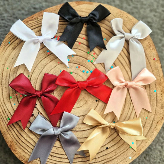 (50pcs/pack) 1'' Satin Ribbon Handmade 8.5cm Wide Swallowtail Bowknot For DIY Craft