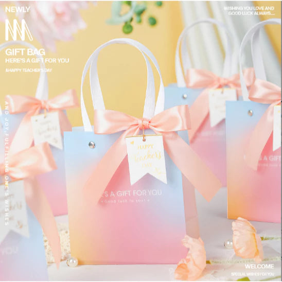 1pc Gradient Gift Tote Bag High-End Gift Bag Packaging Bag Accompanying Gift Bag Tote Bag