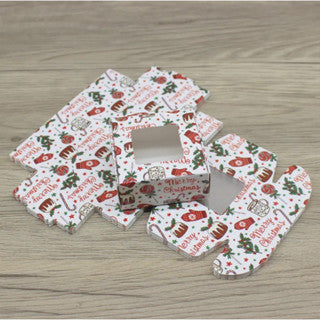 10pcs christmas paper box with window, Paper Box Mailer Box Carton box for gifts box