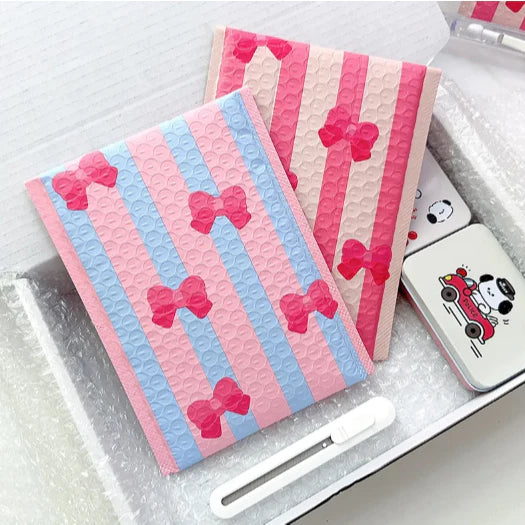 1pc BOW PATTERN Waterproof Bubble Mailers Padded Envelopes Poly Mailer Self Seal Envelope