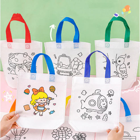 Graffiti Painting Bag Handmade Painting For Kids Graffiti Bag Drawing Educational Toys