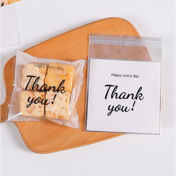 100 PCS Biscuit Cookies and Candies Food Packaging Plastic Bags