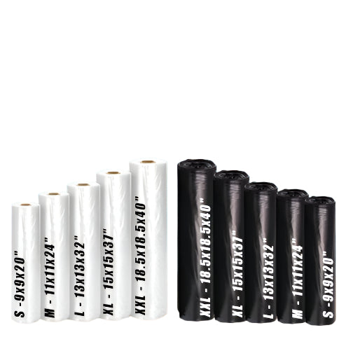 10/20pcs per roll | Trash bag Roll BLACK/CLEAR w/out Tie Garbage Bag Trash Bag