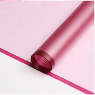 20pcs Transparent Colored Edge Flower Wrapper Korean Wrapper Accesories Paper Wrapping