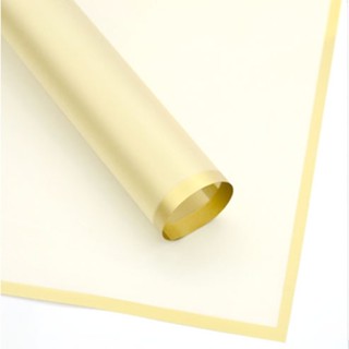 20pcs Transparent Colored Edge Flower Wrapper Korean Wrapper Accesories Paper Wrapping
