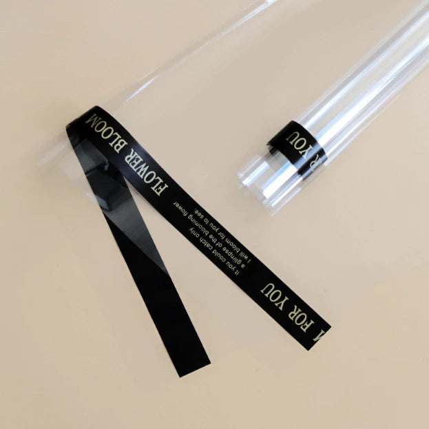 English letter glass flower bouquet wrapping per roll