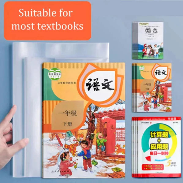 10Sheets | Transparent Self adhesive Book Wrapper Protective Waterproof Film Diamond Cover