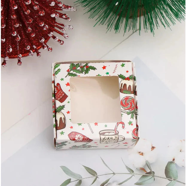 10pcs christmas paper box with window, Paper Box Mailer Box Carton box for gifts box