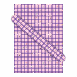 5pcs | Purple Bear Color gift wrapping paper nostalgic elegant size birthday Wrapping pape