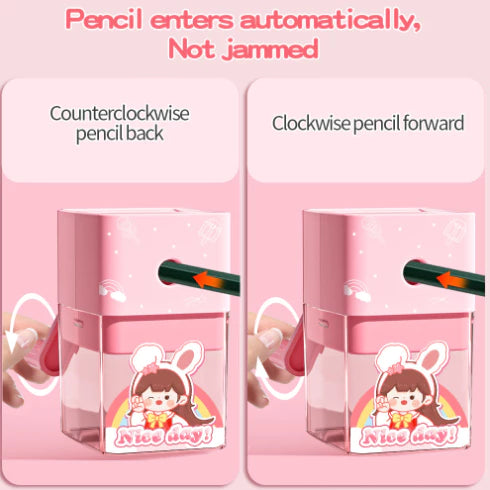 Cartoon Hand Pencil Sharpener for Kids , mechanical sharpener School Supplies Stationery