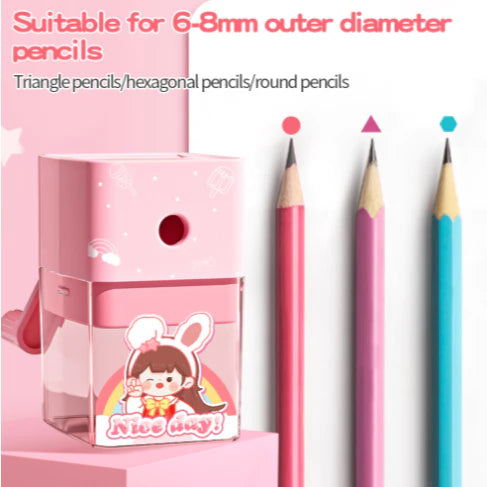 Cartoon Hand Pencil Sharpener for Kids , mechanical sharpener School Supplies Stationery