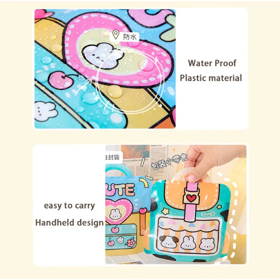 Cartoon Window Plastic Self-sealing Candy Bags, Candy Bags for Birthday Party Loot Ba