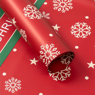 (20pcs) 57x57 Christmas Flower Snowflake Gift Wrapping Paper XMAS