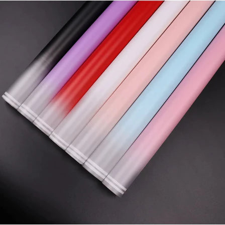 20pcs GRADIENT bouquet wrapper Flower Wrapping Paper Waterproof Gift Wrapper
